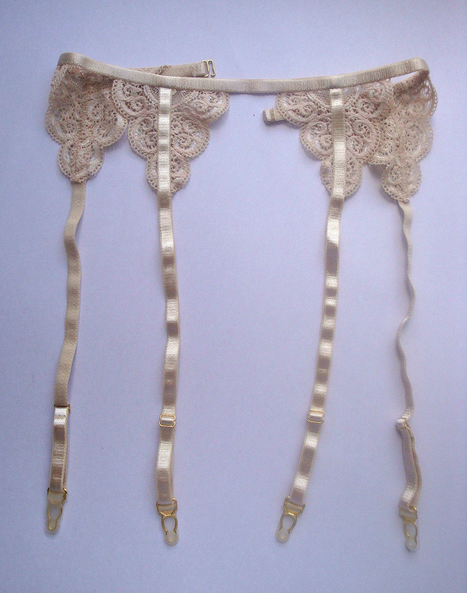 Lace garter belt Beige garter belt Black suspender White Etsy