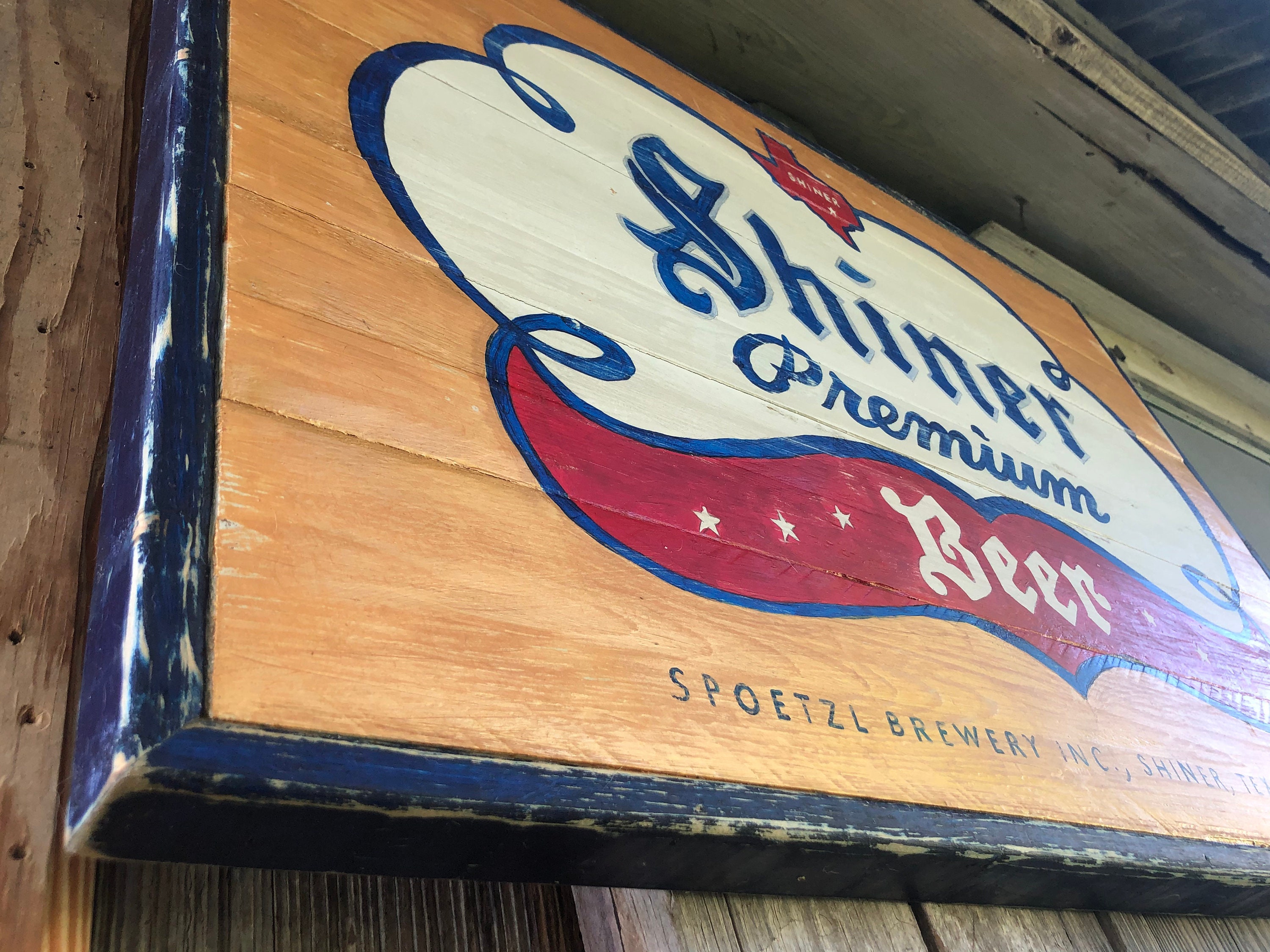 Vintage Shiner Bock Beer Rustic Sign - Etsy