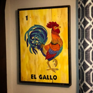 Mexican Loteria El Gallo