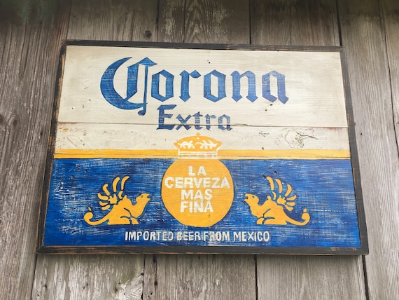 Vintage Corona Beer Sign - Etsy