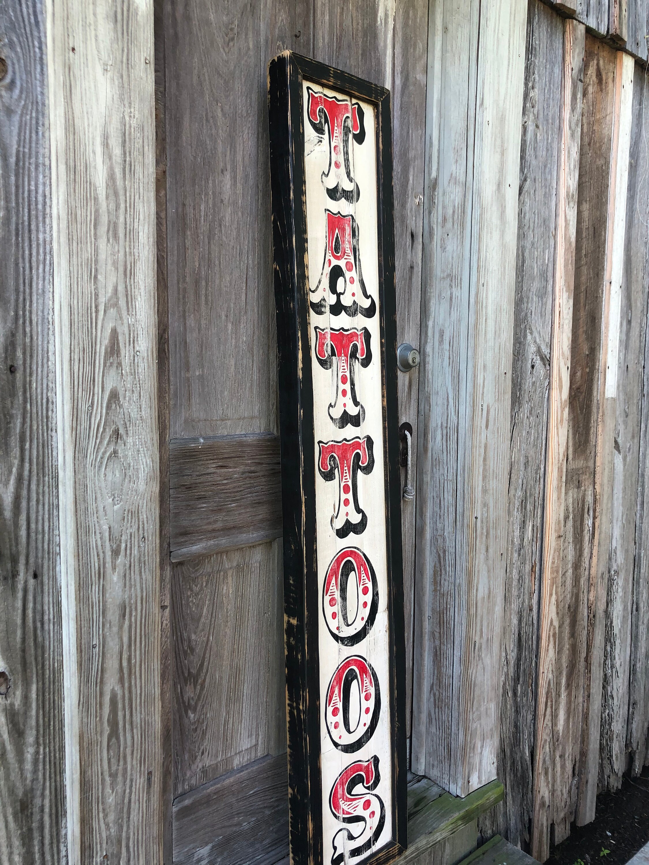 Extra Large XXL Vintage Tattoo Sign Sailor Jerry Style Etsy