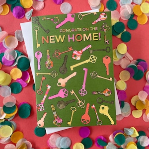 Karta Keys New Home | Karta z pozdrowieniami