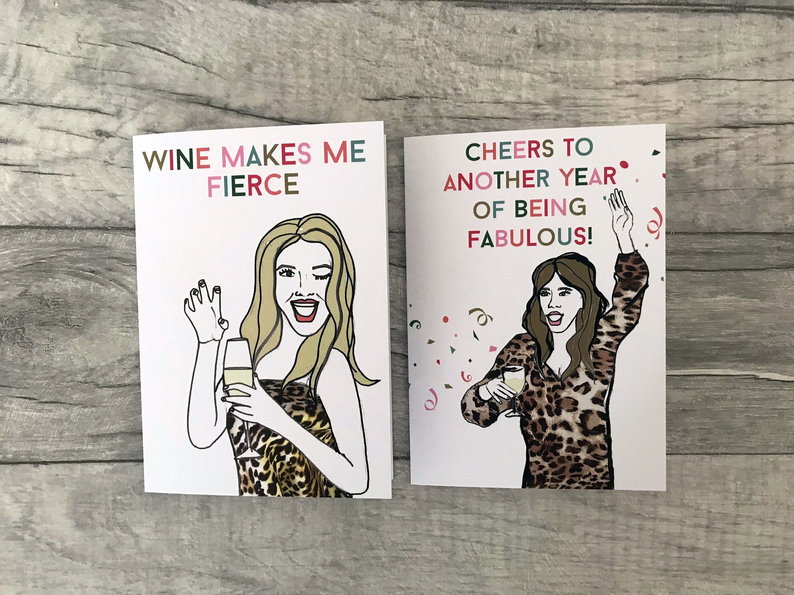 Cheers to another year of being fabulous fun colourful | Etsy