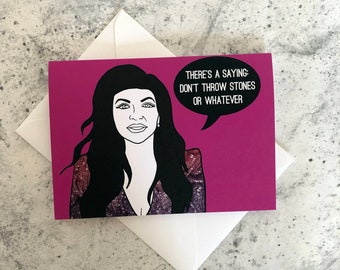 There's a Saying- Real Housewives of New Jersey Teresa Giudice  Note/Greetings Card/Invitation | RHONJ