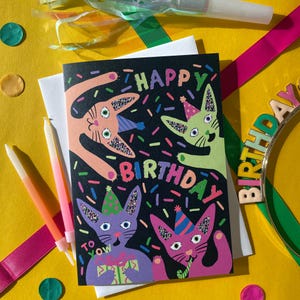 Party Cats Birthday Card | Fun Greetings Card