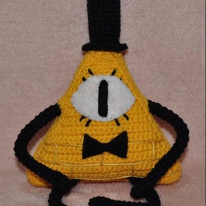 Pattern Yellow triangle, Evil triangle or just Bill, crochet PDF Pattern, Simple DIY amigurumi Cypher Pray for Ukraine digital file support image 4