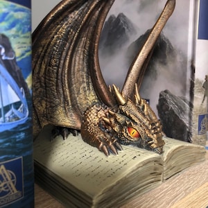 読書用ドラゴンブックデコレーション、ユニークな棚の図書館ブックコーナー