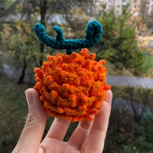 Anime fantasy devil fruit crochet kawaii toy fire Christmas tree toy image 1