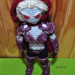 Dark Lady toy, amigurumi, Queen of the elfs, shadow lands, Lady Sylvanas action toy figure best gift ever for dad gamer friend geek image 3