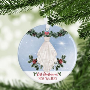 Bride's tree on sale christmas ornaments