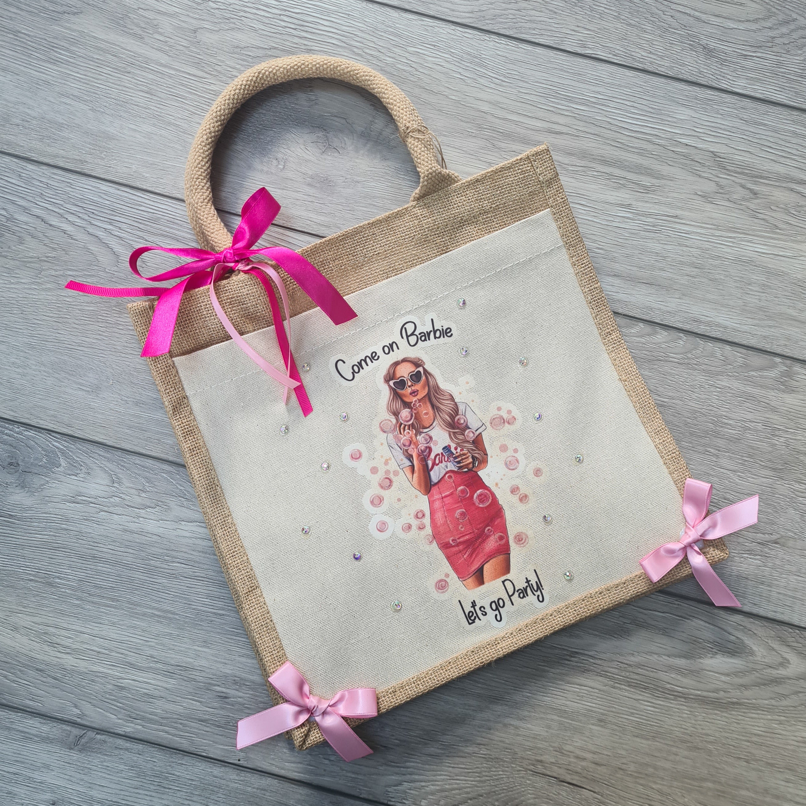 Large barbie gift bag hotsell
