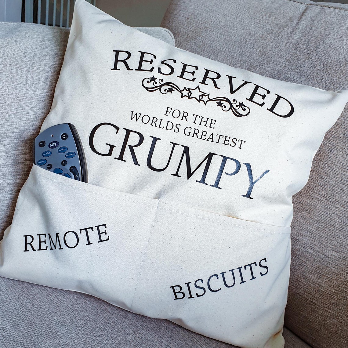 Personalised Remote Control Cushion Gift lockdown Gift for Etsy