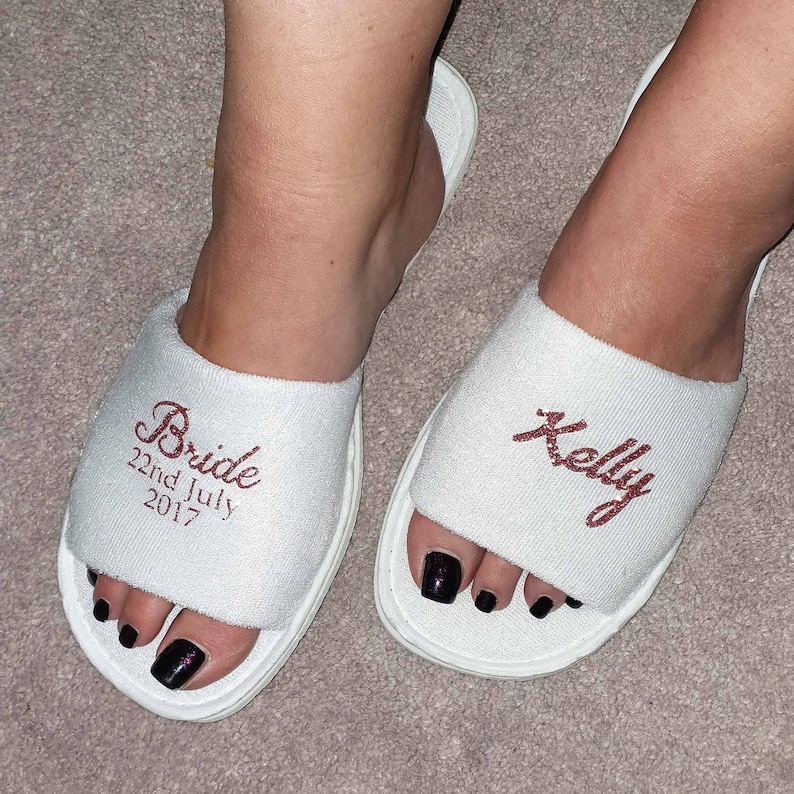 Hen Party & Spa Weekend Personalised Slippers Ideal for Etsy