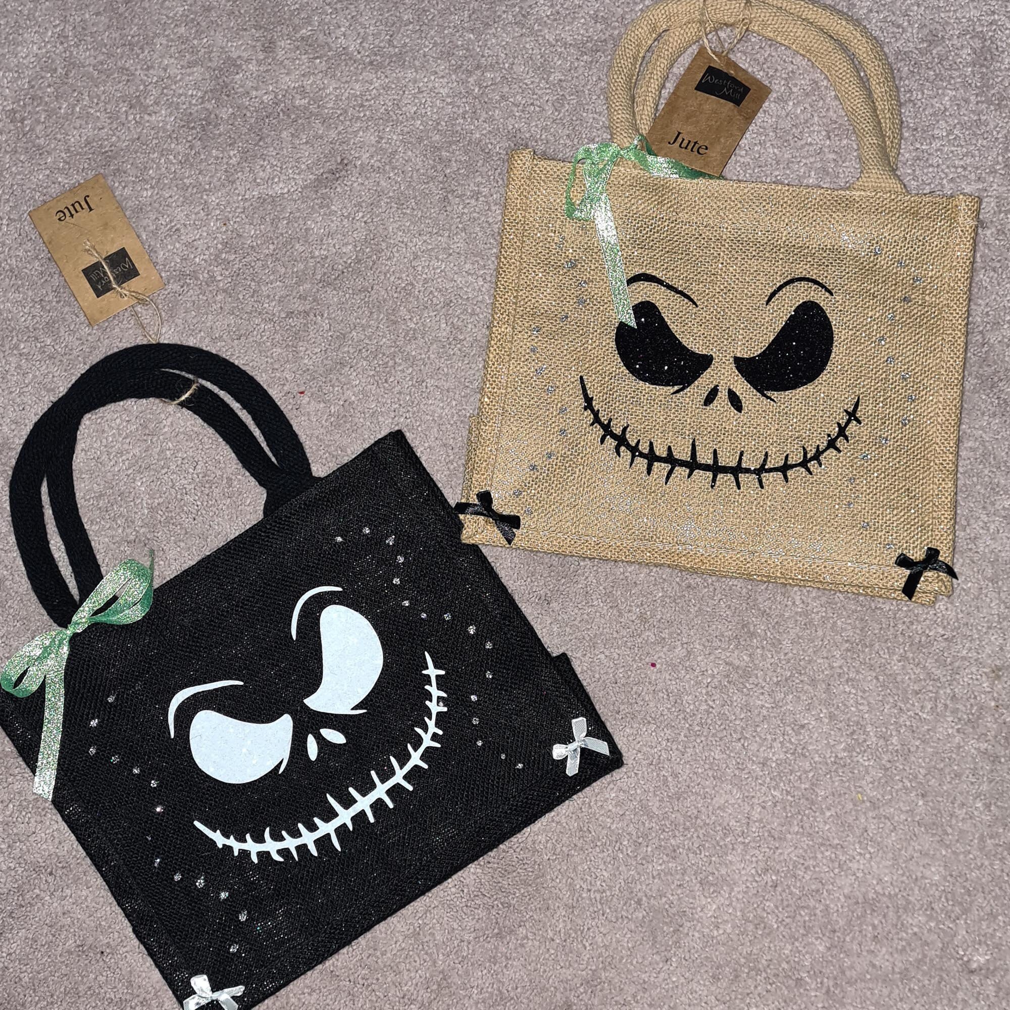 Jack Skellington Bag nightmare Before Christmas Gift Bag Halloween Trick or Treat Bag Disney Bag Etsy