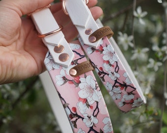 Printed Biothane dog collar - Cherry blossom patterns - Sakura - Spring