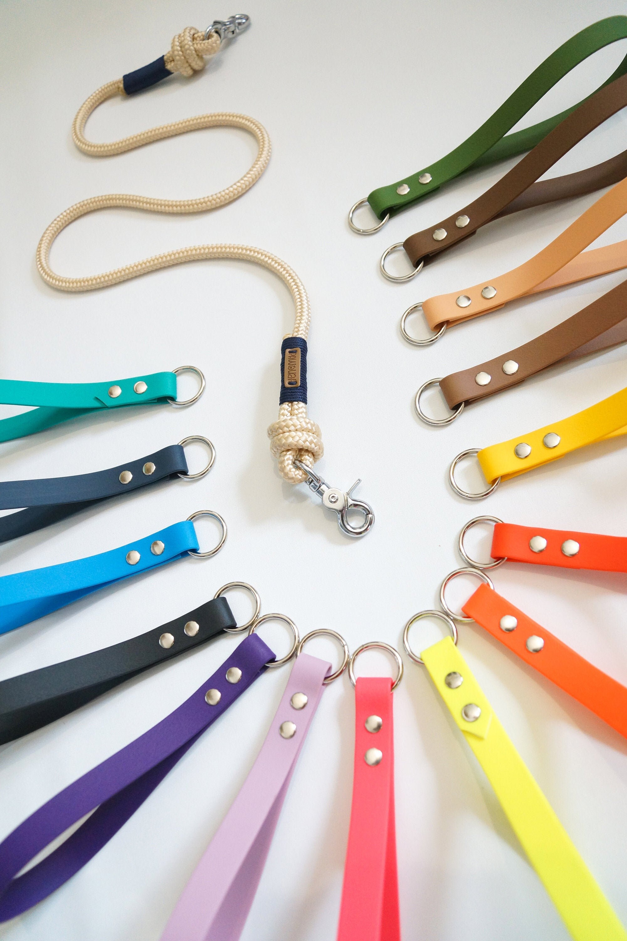 Laisse Pour Chien en Corde et Biothane - Interchangeable/Personnalisable Paracorde Ppm Accessoires F