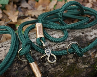 Green rope dog leash  / Training dog leash / or simple leash / Rope dog lead /Dog accessories /Small dog leash / Leash for large dog