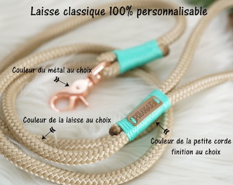 Laisse pour chien - 100% personnalisable