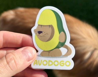 Adesivo Avodogo: divertente adesivo a forma di cane avocado - regalo per gli amanti dei cani