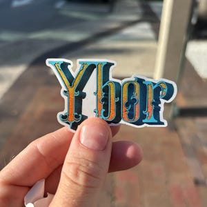 Ybor City Sticker - Retro Tampa Bay Vinyl Decal, Vintage Ybor Street Art Sticker, Cigar City Pride Sticker, Tampa Florida Gift