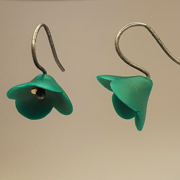 Boucles Camélia vert