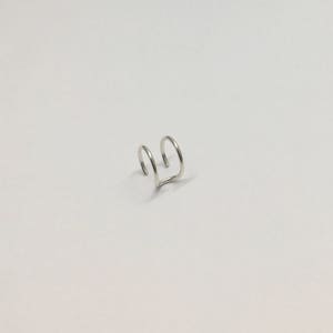 Sterling Silver Ear Cuff. No piercing, Minimal, contemporary, simple, urban, stylish, to wear on lower cartilage