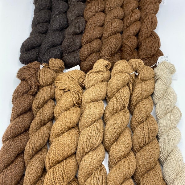 100% natürliches Alpaka-Garn! Weichste Stränge aller Zeiten! Fingerling, Medium und Sport Skeins