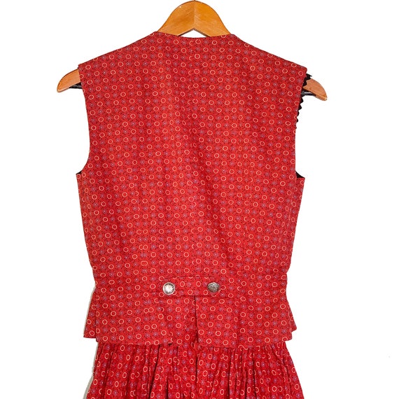 VTG 40s RARE Lanz 2Pc Dirndl Skirt Dress Set XS - image 5