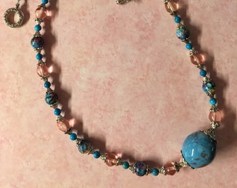 Blue Color Fiesta Necklace