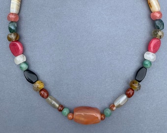 Charming Candy Colors Stone Necklace