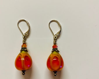 Orange Horizon Earrings
