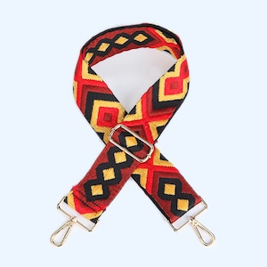 Boho Handbag Strap, Guitar Strap, Purse Strap, Canvas Bag Strap, Crossbody Strap , Shoulder Bag Strap, Woven Bag Strap, Aztec Bag Straps