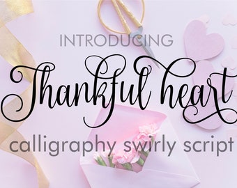 Digital download calligraphy font Wedding Christmas digital font  modern calligraphy script, Wedding Font, Christmas Font, invitations font