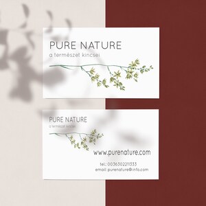 Premade Minimalist Logo, Greenery Logo, Business Logo, Branding Logo, Custom Logo, Calligraphy logo design, Watermark logo, Botanical Logo