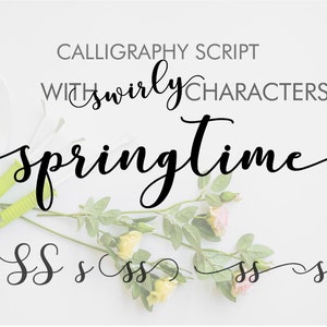 Cricut font Swirly Font Script Font Digital download swash font Handwritten font modern calligraphy font wedding font Christmas font bundle