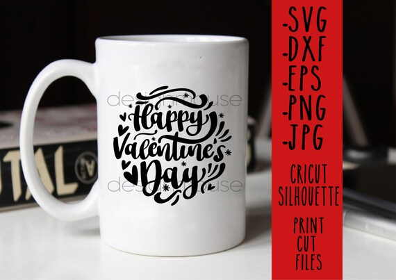 Happy Valentine SVG: Couple T-Shirt Design, Cricut Cut File
