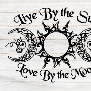 Triple Goddess SVG: Moon Phases, Witchcraft Design (Digital File)