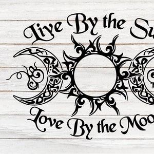 Triple Goddess digital SVG, Triple Goddess Cricut |Triple Moon | Moon Goddess | Dreamcatcher | Witch | Witchy | Pagan | Gothic  Magic Spell