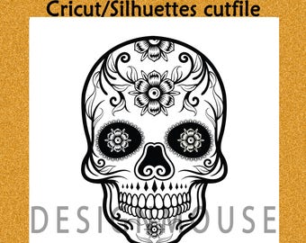 Dia De Los Muertos Mexican Sugar Skull Cross Stitch Pattern (PDF) - Etsy