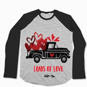 Valentine Heart Truck SVG File: Cricut, Silhouette, DXF, EPS (Digital Download)