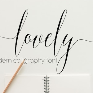 Calligraphy Script Font: Modern Handwritten Style (Digital Download)