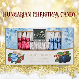 Sugar Free Hungarian Christmas Sweets with Sweeteners, Fondant Candy, Saloon Chocolate, Marzipan Szamos Szaloncukor