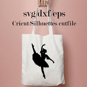 Ballerina SVG Cut File: Dancing Girl Silhouette (Cricut, Silhouette)