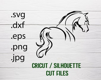 Horse Silhouette Cut File, SVG, Cricut, Silhouette (Digital Download)