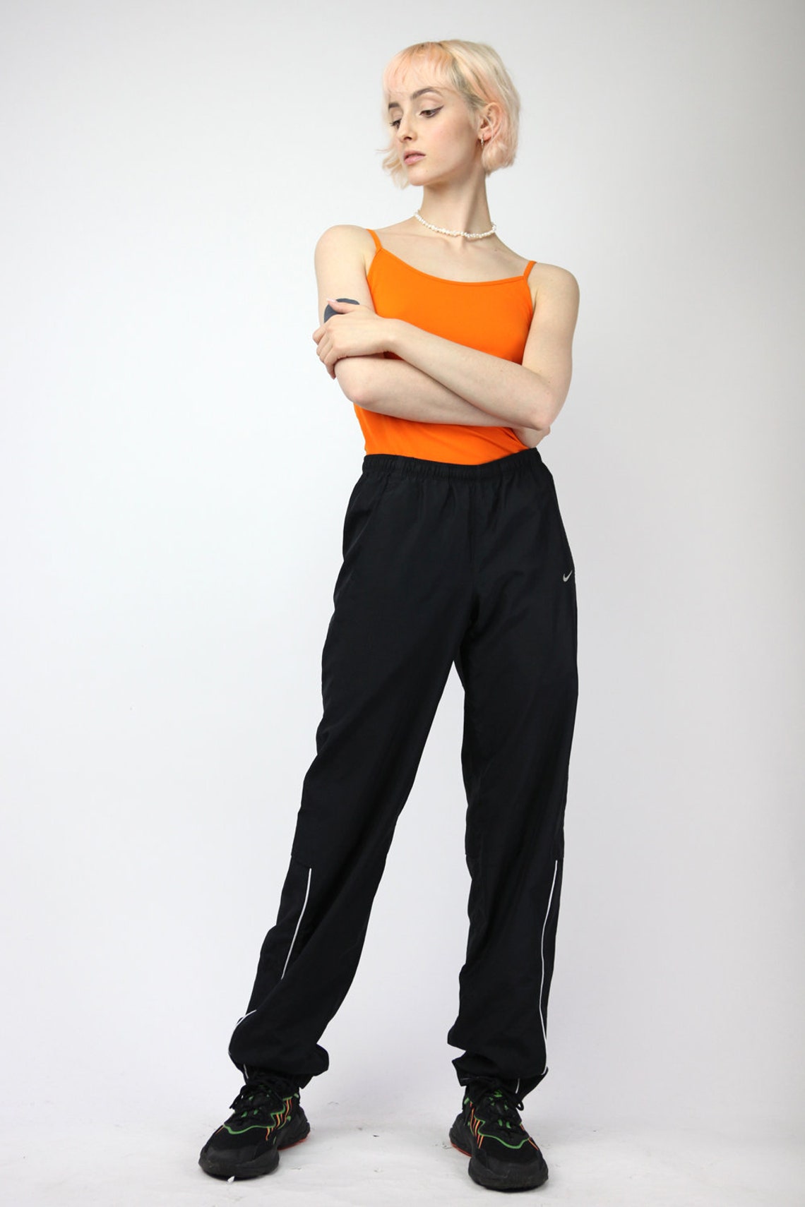 Y2K Nike Joggers Sports Pants in Black size XS Etsy