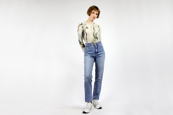 Vintage 90s High Waist Mom Jeans Light Blue Jeans XS | Etsy
