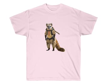 Hiking Ringtail Cat - Adult Tee