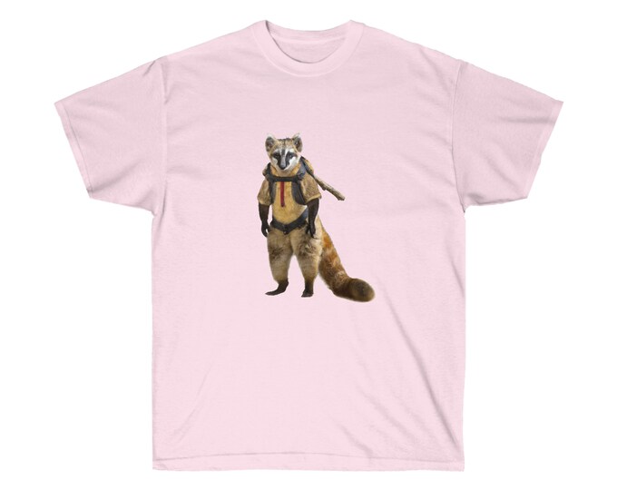 Hiking Ringtail Cat - Adult Tee