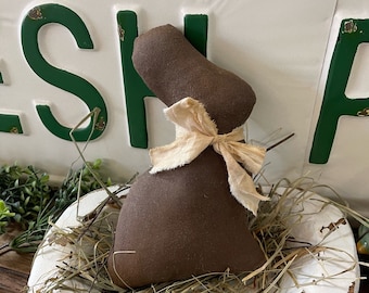 Chocolate Fabric Bunny