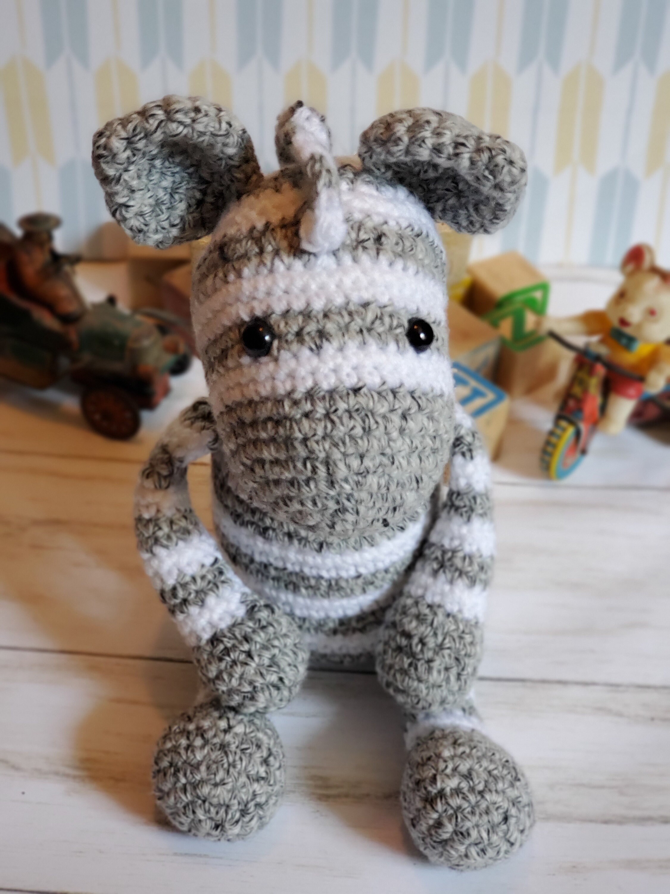 Crochet Zebra Amigurumi stuffed animal stuffy pretend play Etsy